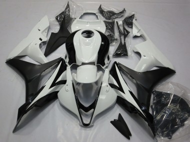 Cheap 2007-2008 Honda CBR600RR Motorcycle Fairing Kits - White Matte Black Canada