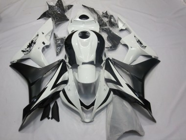 Cheap 2007-2008 Honda CBR600RR Motorcycle Fairings - White Matte Black OEM Style Canada
