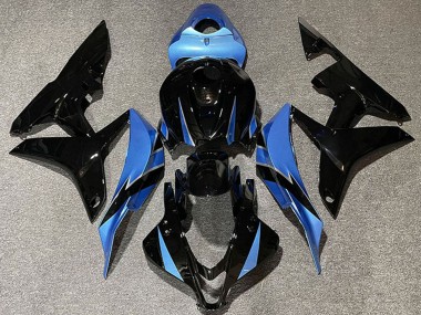Cheap 2007-2008 Honda CBR600RR Motorcycle Fairings - Light Blue Glossy Black Canada