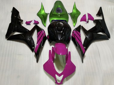 Cheap 2007-2008 Honda CBR600RR Motorcycle Fairings - Green Pink Glossy Black Canada
