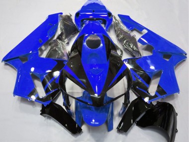 Cheap 2005-2006 Honda CBR600RR Motorcycle Fairings - Blue Glossy Black Design Canada