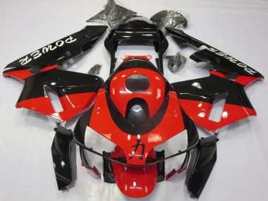 Cheap 2003-2004 Honda CBR600RR Motorcycle Fairings - Red Glossy Black Power Canada