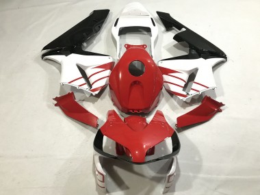 Cheap 2003-2004 Honda CBR600RR Motorcycle Fairings - White Red Glossy Black Canada