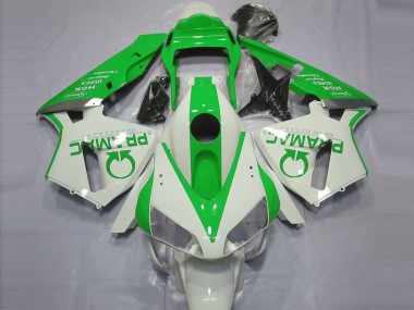Cheap 2003-2004 Honda CBR600RR Motorcycle Fairings - White Green Pramac Canada