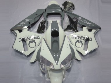 Cheap 2003-2004 Honda CBR600RR Motorcycle Fairings - White Grey Pramac Canada