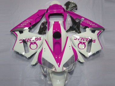 Cheap 2003-2004 Honda CBR600RR Motorcycle Fairings - White Pink Pramac Canada