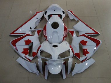 Cheap 2005-2006 Honda CBR600RR Motorcycle Fairings - White Red Canada Canada