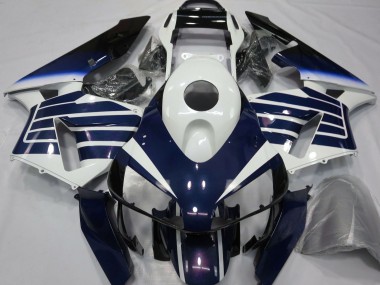 Cheap 2003-2004 Honda CBR600RR Motorcycle Fairings - White Blue Fade Canada