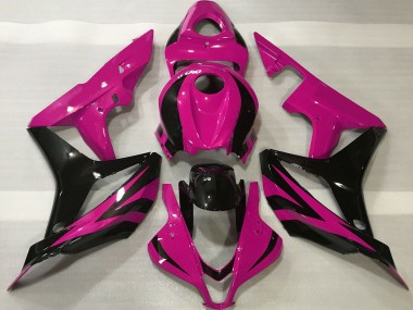 Cheap 2007-2008 Honda CBR600RR Motorcycle Fairing - Pink Glossy Black OEM Style Canada