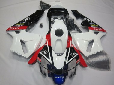 Cheap 2003-2004 Honda CBR600RR Motorcycle Fairings - White Red Blue Glossy Black Lee Canada
