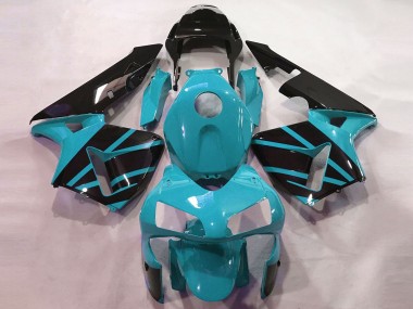 Cheap 2003-2004 Honda CBR600RR Motorcycle Fairings - Light Blue Glossy Black OEM Style Canada