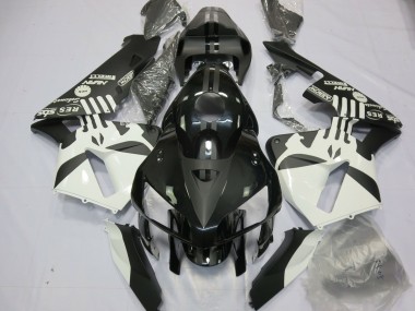 Cheap 2005-2006 Honda CBR600RR Motorcycle Fairings - White Matte Black Puisher Logo Canada