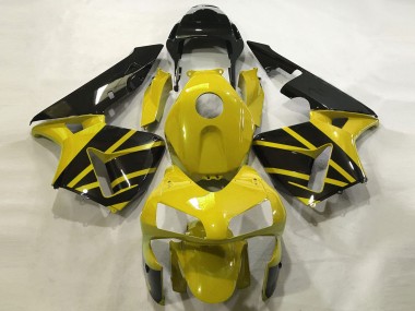 Cheap 2003-2004 Honda CBR600RR Motorcycle Fairings - Mustard Yellow Glossy Black Canada