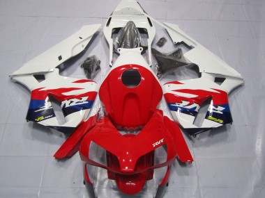 Cheap 2003-2004 Honda CBR600RR Motorcycle Fairings - White Red Blue RVF Style Canada