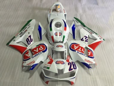 Cheap 2013-2026 Honda CBR600RR Motorcycle Fairings - White Red Blue Pata 28 Canada