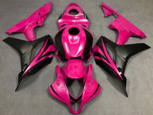 2007-2008 Honda CBR600RR Motorcycle Fairings - Pink Matte Black OEM Style Canada