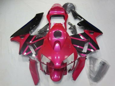 Cheap 2003-2004 Honda CBR600RR Motorcycle Fairings - Pink Glossy Black Canada