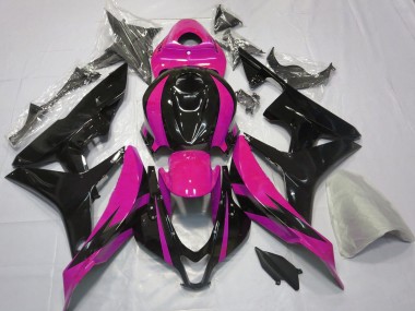 Cheap 2007-2008 Honda CBR600RR Motorcycle Fairings - Pink Glossy Black OEM Style Canada
