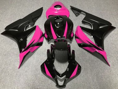 Cheap 2007-2008 Honda CBR600RR Motorcycle Fairings - Pink Glossy Black Matte Black Canada