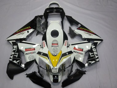 Cheap 2003-2004 Honda CBR600RR Motorcycle Fairings - White Yellow Glossy Black Playboy Style Canada