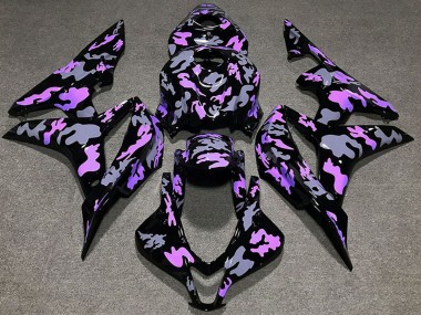 Cheap 2007-2008 Honda CBR600RR Motorcycle Fairings - Purple Grey Camouflage Canada