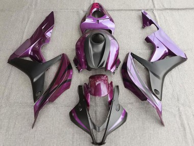 Cheap 2007-2008 Honda CBR600RR Motorcycle Fairing - Purple Matte Black Canada