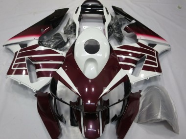 Cheap 2003-2004 Honda CBR600RR Motorcycle Fairings - White Dark Purple Canada