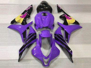 Cheap 2007-2008 Honda CBR600RR Motorcycle Fairings - Purple Yellow Glossy Black Pink Bull Canada