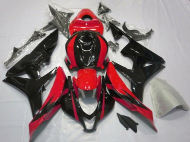 Cheap 2007-2008 Honda CBR600RR Motorcycle Fairings - Red Glossy Black OEM Style Canada