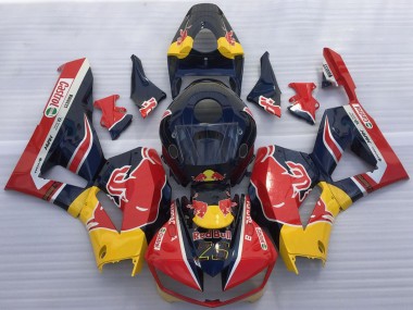 Cheap 2013-2023 Honda CBR600RR Motorcycle Fairings - Dark Blue Yellow Red Bull Canada