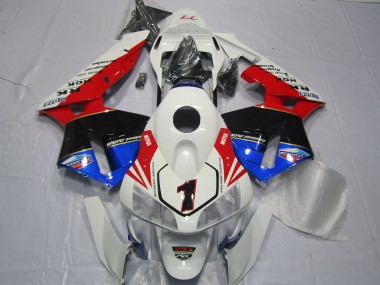 Cheap 2003-2004 Honda CBR600RR Motorcycle Fairings - White Red Blue Glossy Black EuroBet Canada