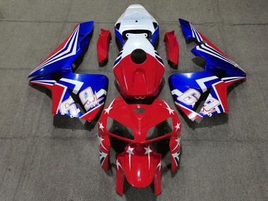 Cheap 2005-2006 Honda CBR600RR Motorcycle Fairings - White Red Blue 69 Canada