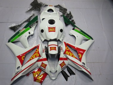 Cheap 2007-2008 Honda CBR600RR Motorcycle Fairings - White Red Green Yellow San Carlo Canada