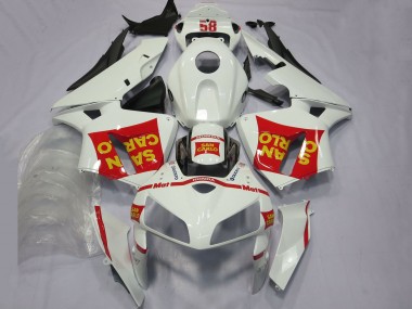 Cheap 2005-2006 Honda CBR600RR Motorcycle Fairings - White Red Yellow San Carlo 58 Canada