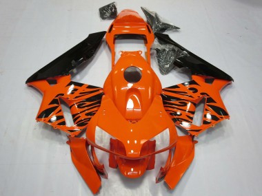Cheap 2003-2004 Honda CBR600RR Motorcycle Fairings - Orange Glossy Black Tribal Canada