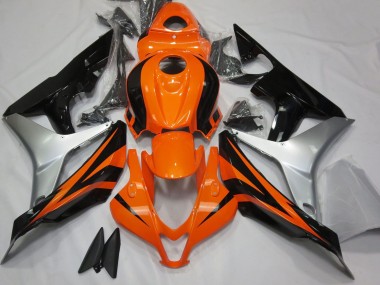 Cheap 2007-2008 Honda CBR600RR Motorcycle Fairings - Silver Orange Glossy Black OEM Style Canada