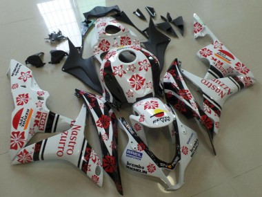 Cheap 2007-2008 Honda CBR600RR Motorcycle Fairings - White Red Black Nastro Azzurro Canada