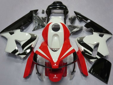 Cheap 2003-2004 Honda CBR600RR Motorcycle Fairings - White Red Glossy Black OEM Style Canada