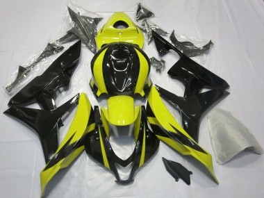 Cheap 2007-2008 Honda CBR600RR Motorcycle Fairings - Yellow Glossy Black OEM Style Canada