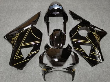 Cheap 2002-2003 Honda CBR954RR Motorcycle Fairings - Glossy Black Gold Canada