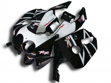 Cheap 1990-1998 Honda CBR250RR Motorcycle Fairings - Glossy Black White RR Canada