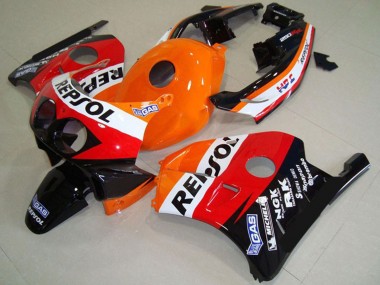 Cheap 1990-1998 Honda CBR250RR Motorcycle Fairings - Orange White Red Glossy Black Classic Repsol Canada