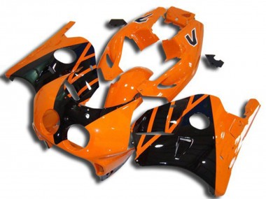 Cheap 1990-1998 Honda CBR250RR Motorcycle Fairings - Orange Glossy Black Canada