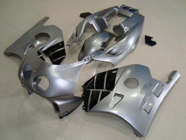 1990-1998 Honda CBR250RR Motorcycle Fairings - Silver Glossy Black Canada