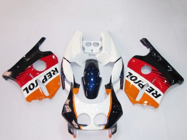 Cheap 1990-1998 Honda CBR250RR Motorcycle Fairings - Orange White Red Glossy Black Repsol Canada