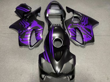 Cheap 2001-2003 Honda CBR600 F4i Motorcycle Fairings - Purple Matte Black Skull Canada