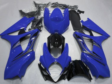 Cheap 2007-2008 Suzuki GSXR 1000 Motorcycle Fairings - Blue Glossy Black OEM Style Canada