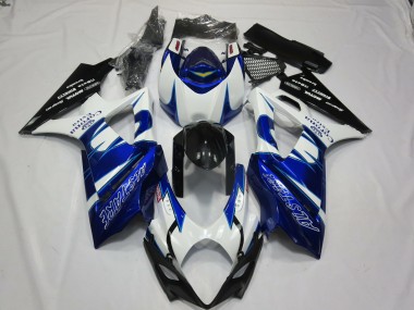 Cheap 2007-2008 Suzuki GSXR 1000 Motorcycle Fairings - White Blue Black Corona Alstare Canada