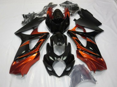 Cheap 2007-2008 Suzuki GSXR 1000 Motorcycle Fairings - Orange Black Canada