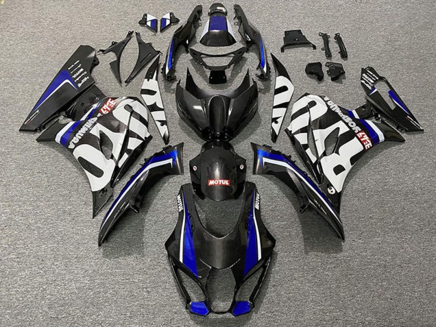 2017-2024 Suzuki GSXR 1000 Motorcycle Fairings - Carbon Fiber Style Blue Canada